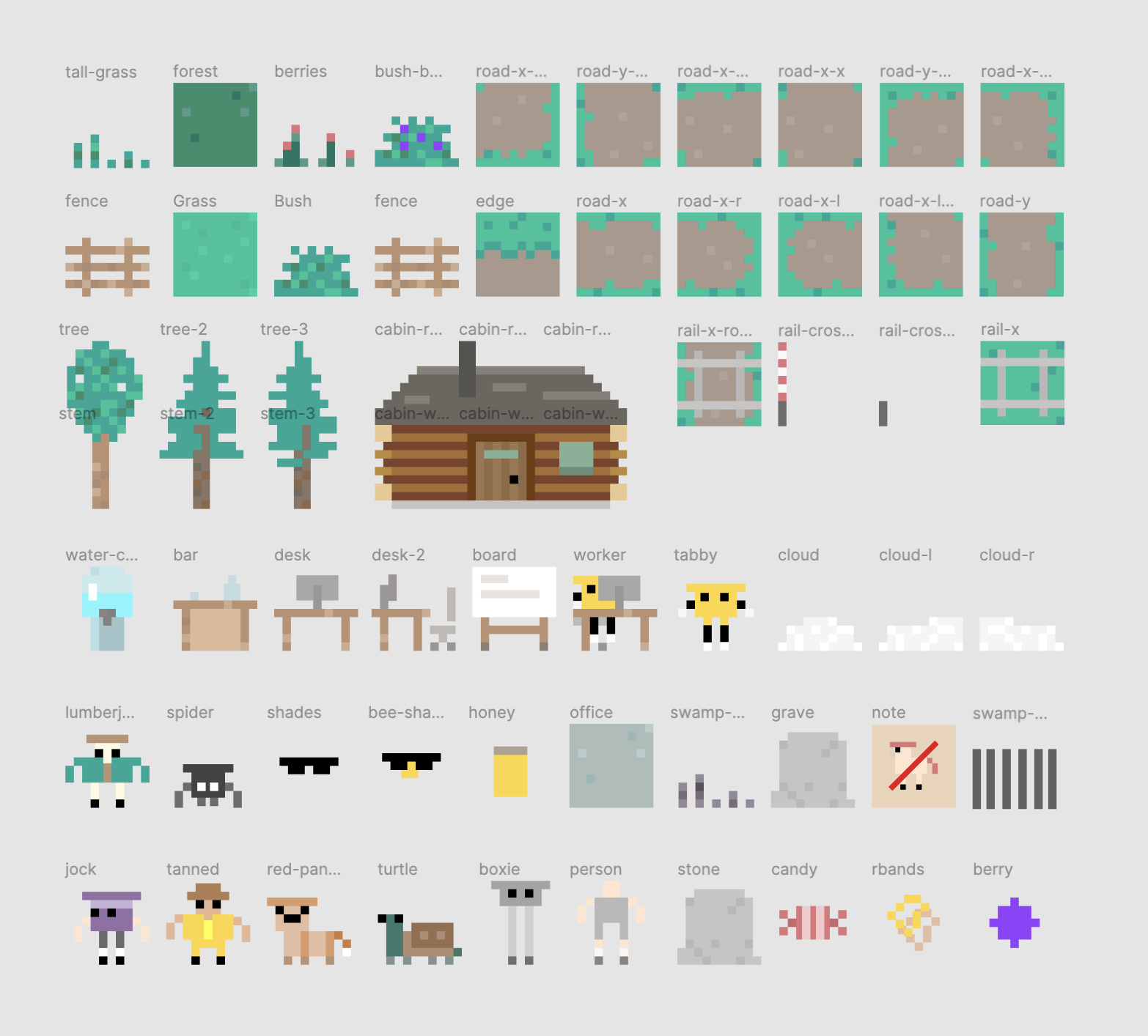 The spritesheet